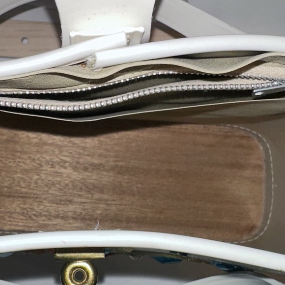 Enid Collins Style Jewel Tone Purse Canvas Tote Handbag Bucket Bling! - Picture 12 of 14